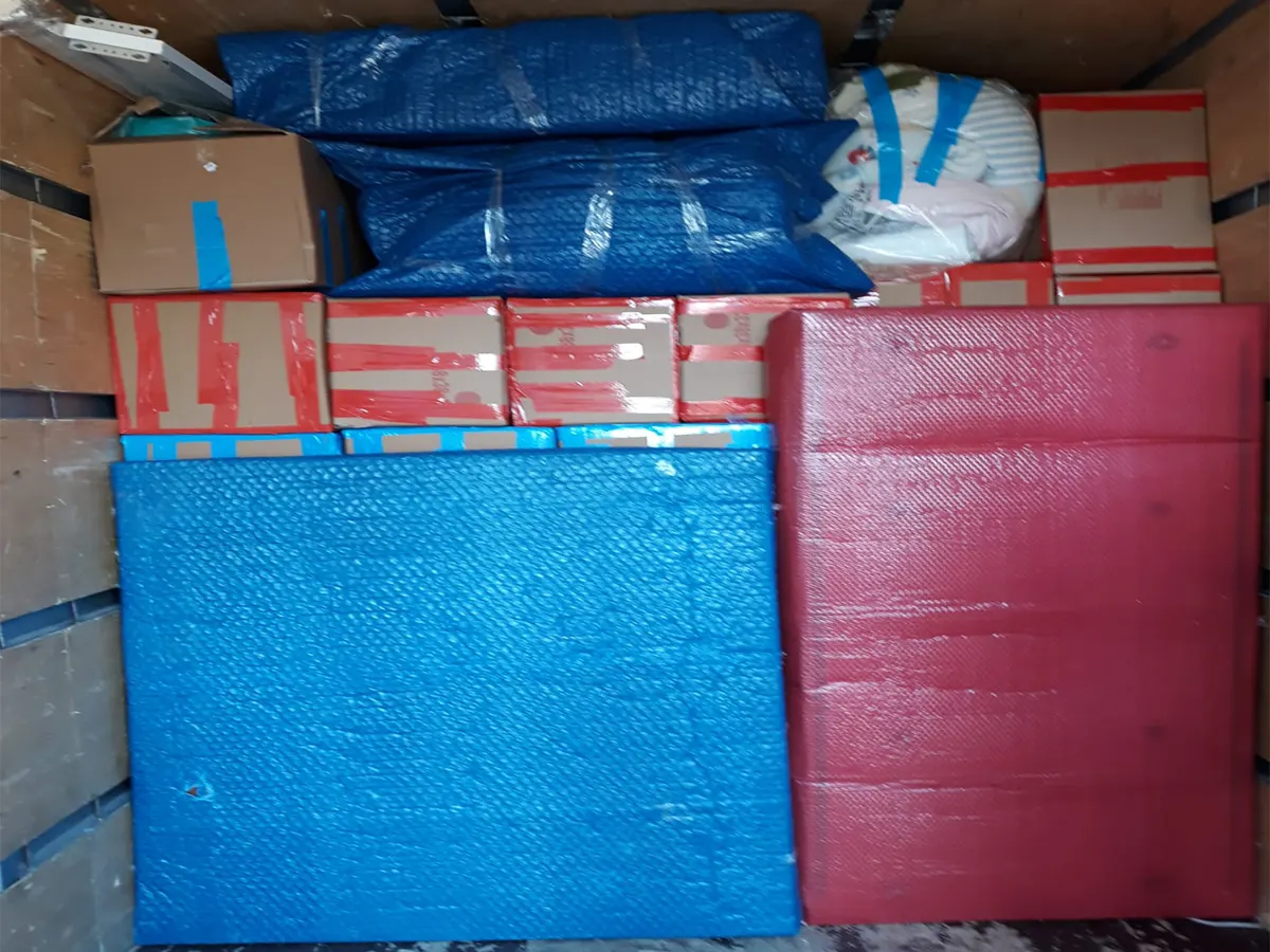 Hantur Nakliyat taşıma operasyonu 21 — paketleme, yükleme ve taşıma çalışması